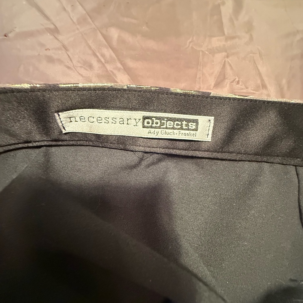 NWOT Necessary Objects Gold/Silver/Black Layered Mini Skirt Size Small - Picture 5 of 7